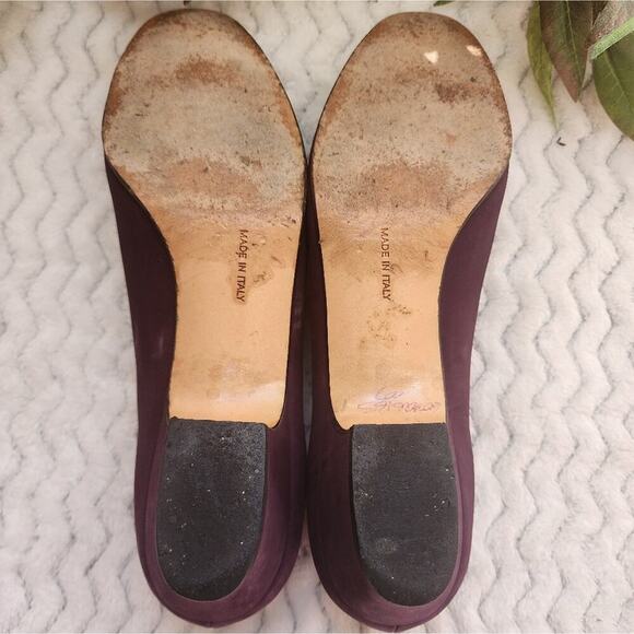 SALVATORE FERRAGAMO RARE Suede Leather Vara Bow Low Heel 8.5AA - Picture 5 of 7